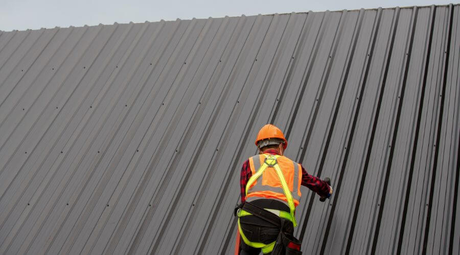 Professional metal roof installation services in Park River, ND